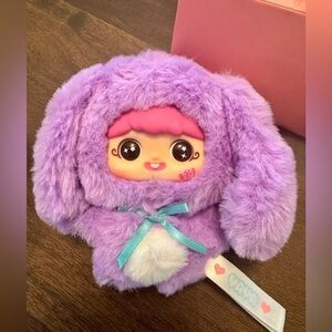 Baby Three Happy Birthday Yaya One Year Old Confirmed Purple Bunny